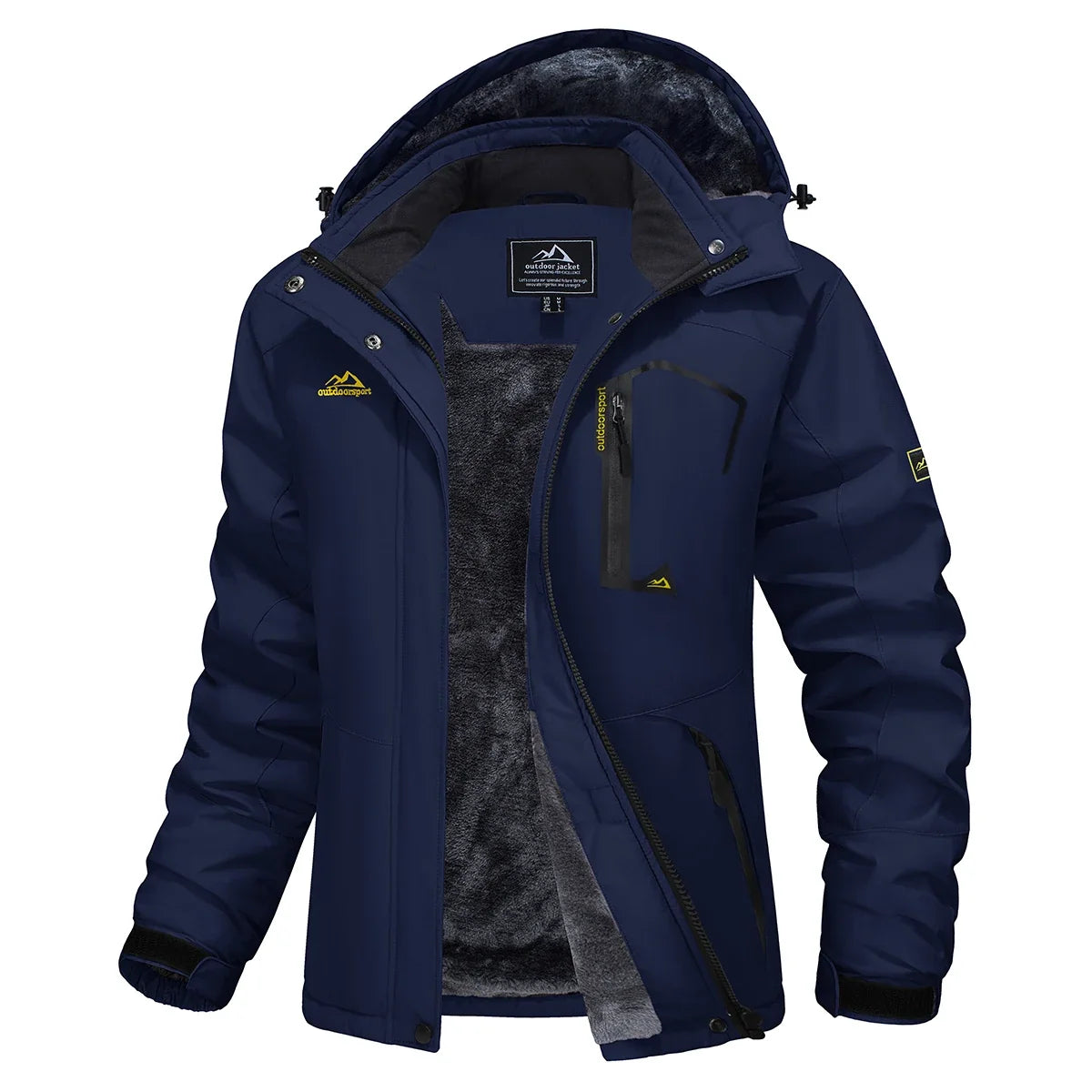 Women's Waterproof Fleece-Lined Parka with Integrated Hood