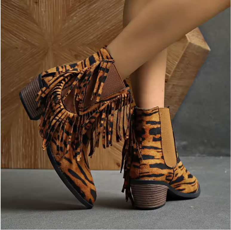Scarlett | Botines de lujo con flecos