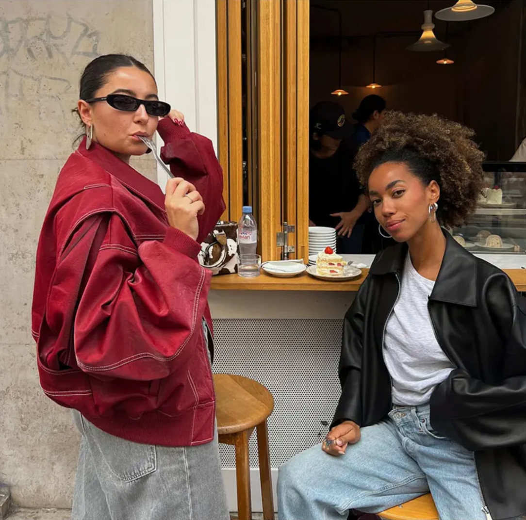 Chaqueta bomber extragrande para mujer