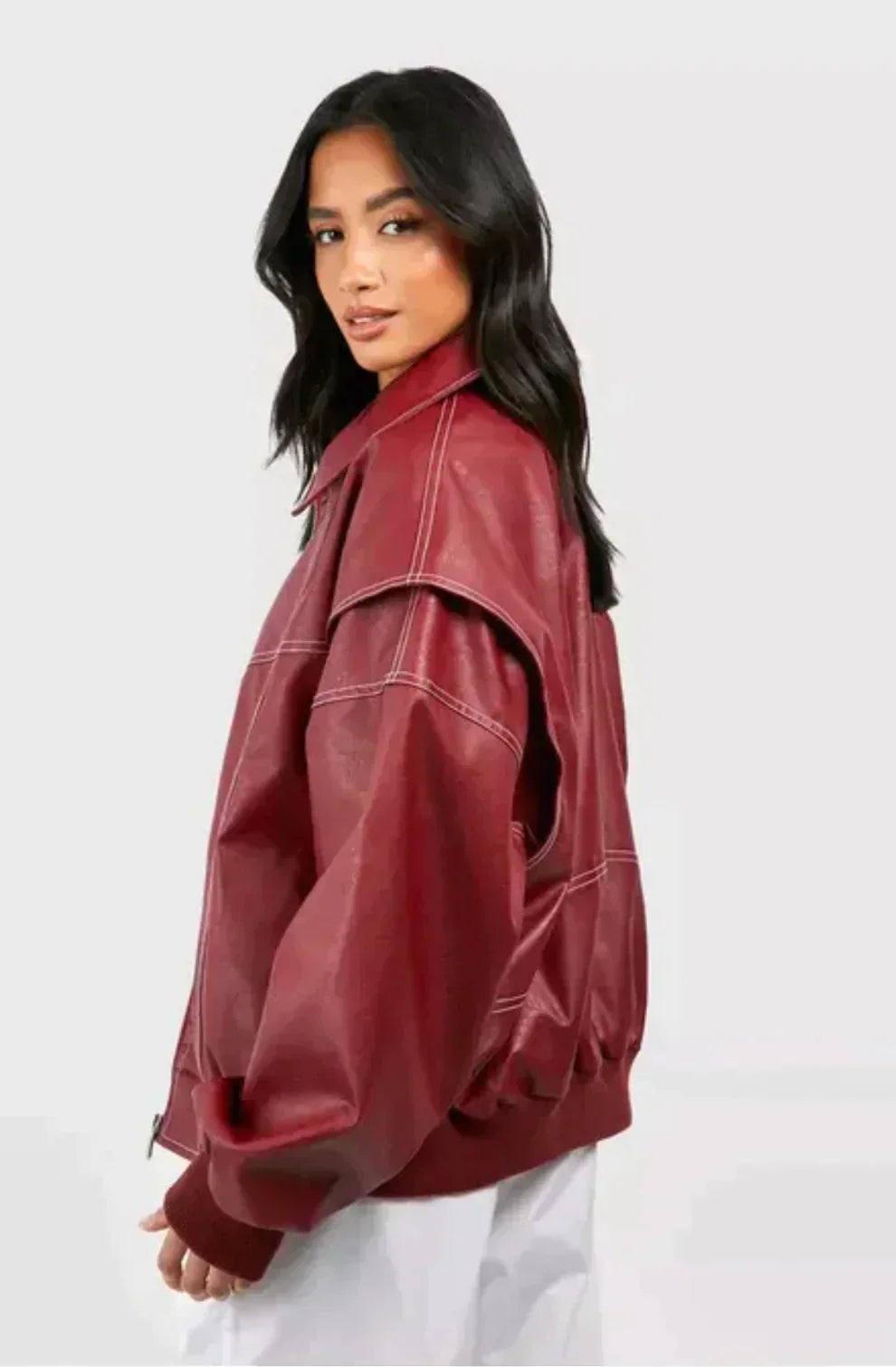 Chaqueta bomber extragrande para mujer