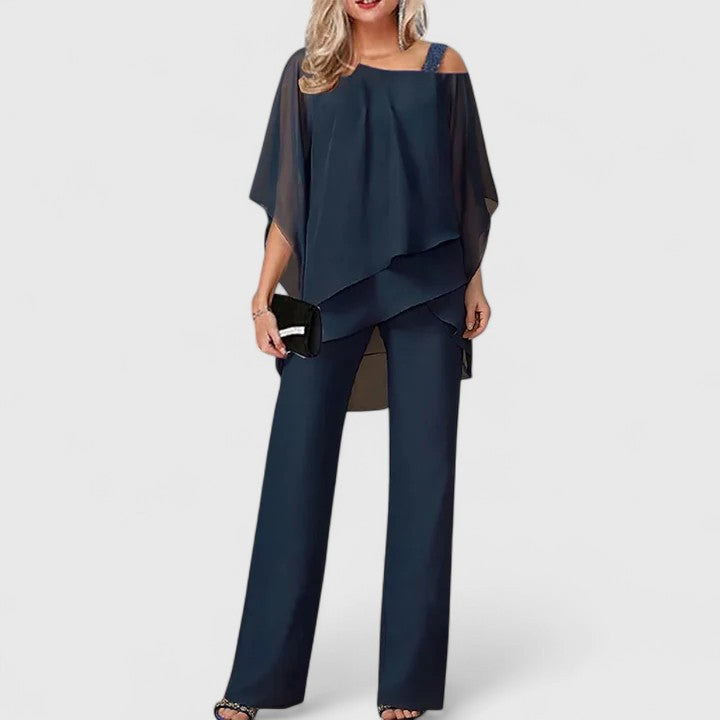 Lily | Conjunto elegante de pantalón de dos piezas.