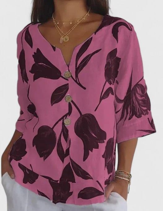 Lily | Elegante Bluse mit Blumenmuster