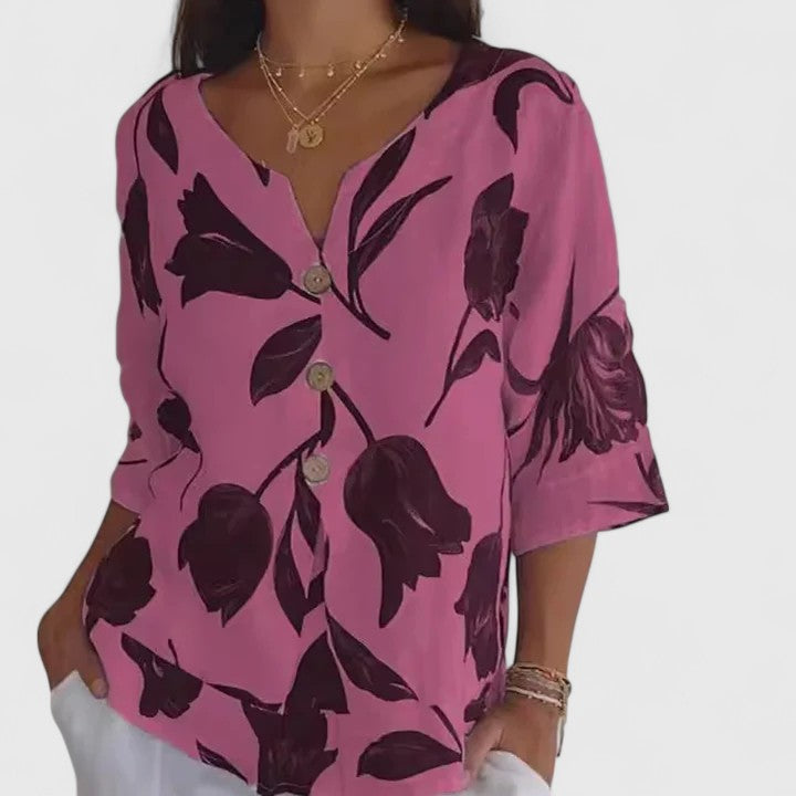 Lily | Elegante Bluse mit Blumenmuster