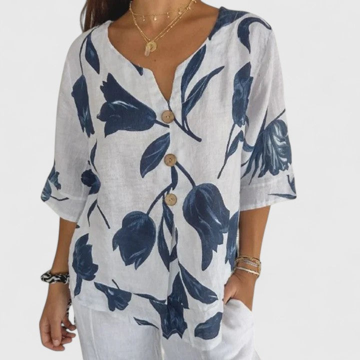 Lily | Elegante Bluse mit Blumenmuster