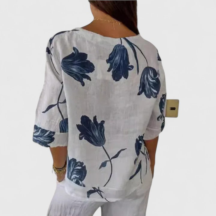 Lily | Elegante Bluse mit Blumenmuster