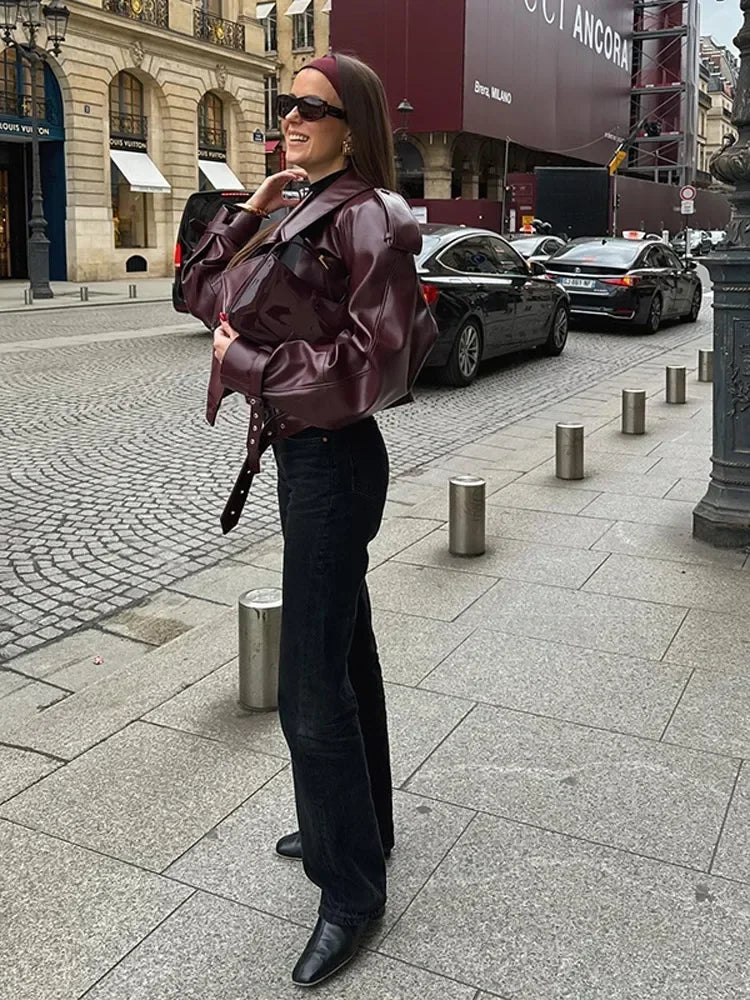 Women's Short Jacket Clean Structured Contemporary Cut