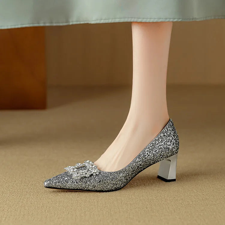 Lily | Gloria Glitter Pumps