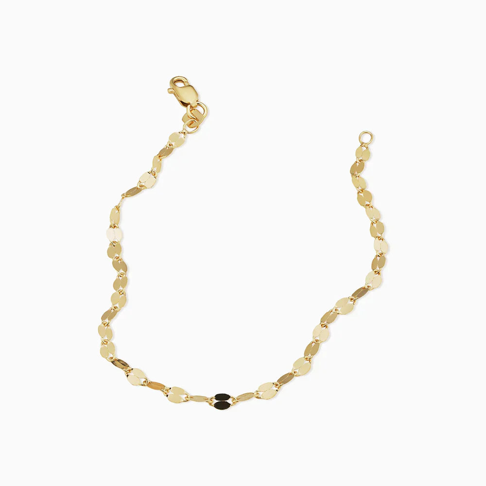 Clara | Pulsera de oro de 14 quilates