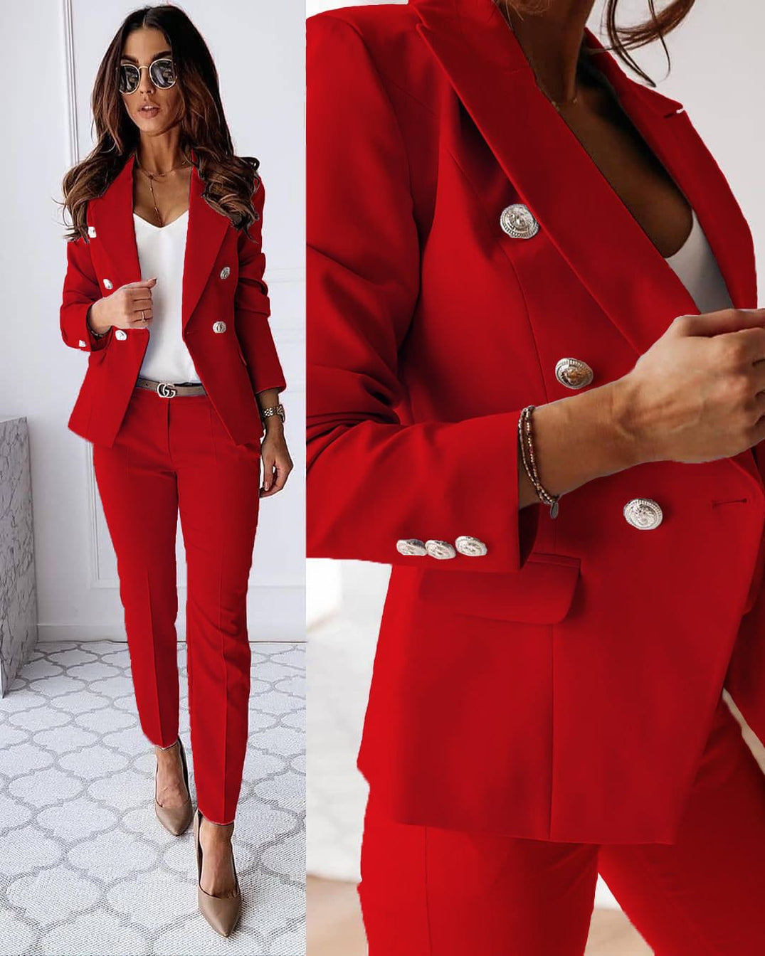 Women's Blazer Set Tailored Fit Coordinated Pieces