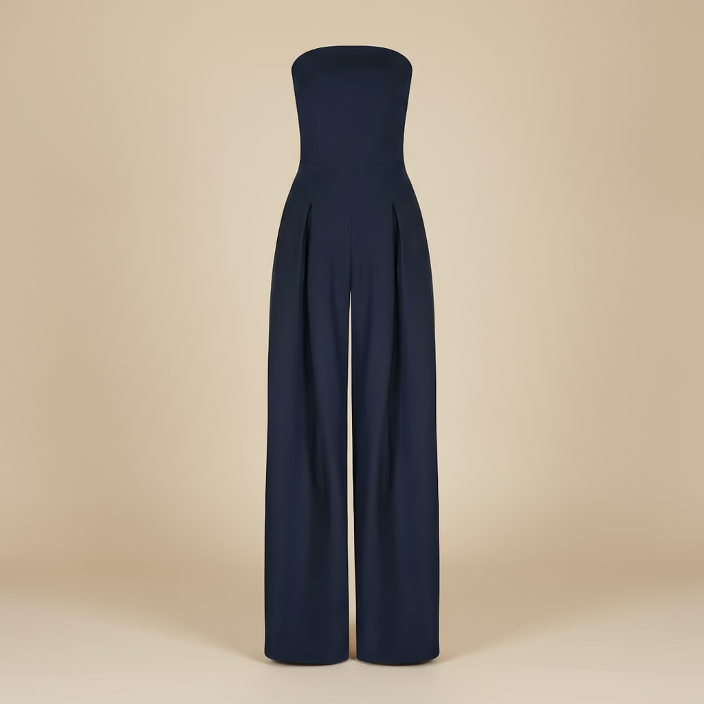 Women's Bustier Jumpsuit Fluid Cut Elongating Silhouette