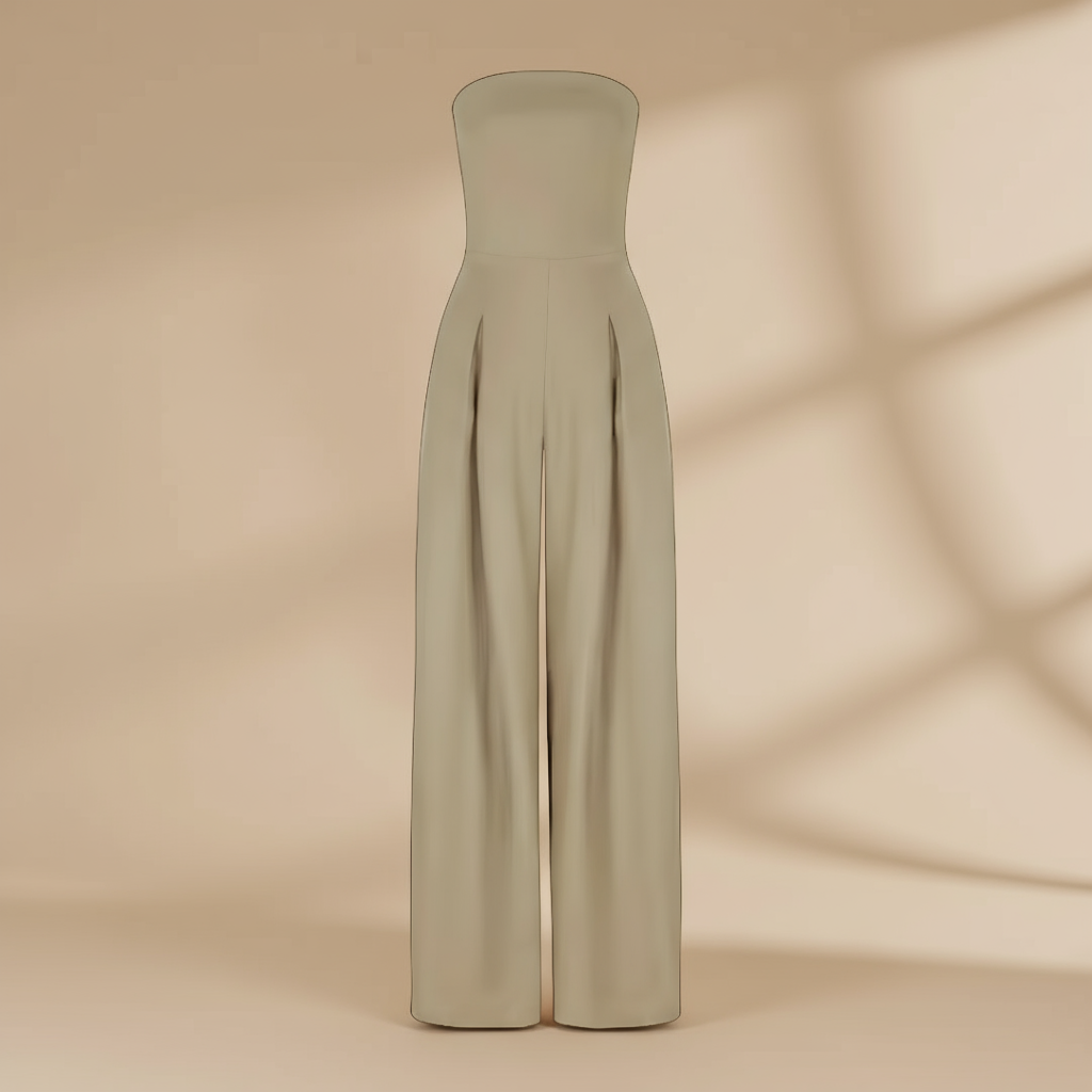 Women's Bustier Jumpsuit Fluid Cut Elongating Silhouette