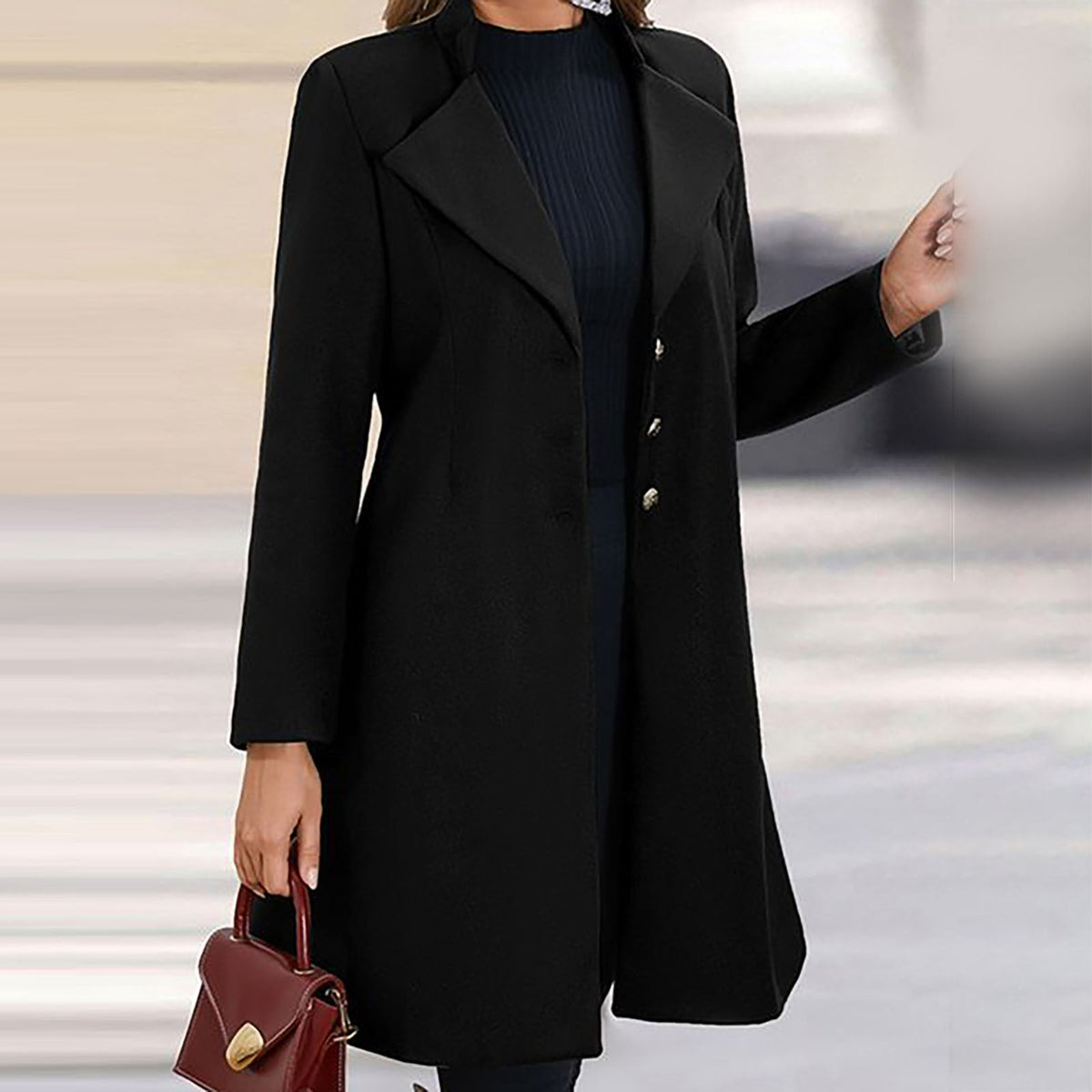 Women's Premium Tailored Coat Italian Craftsmanship
