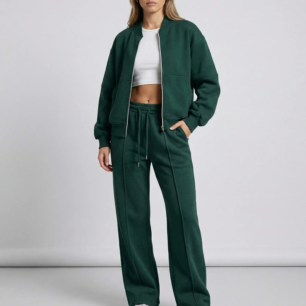 Women's Co-Ord Set with Zip Jacket and Joggers