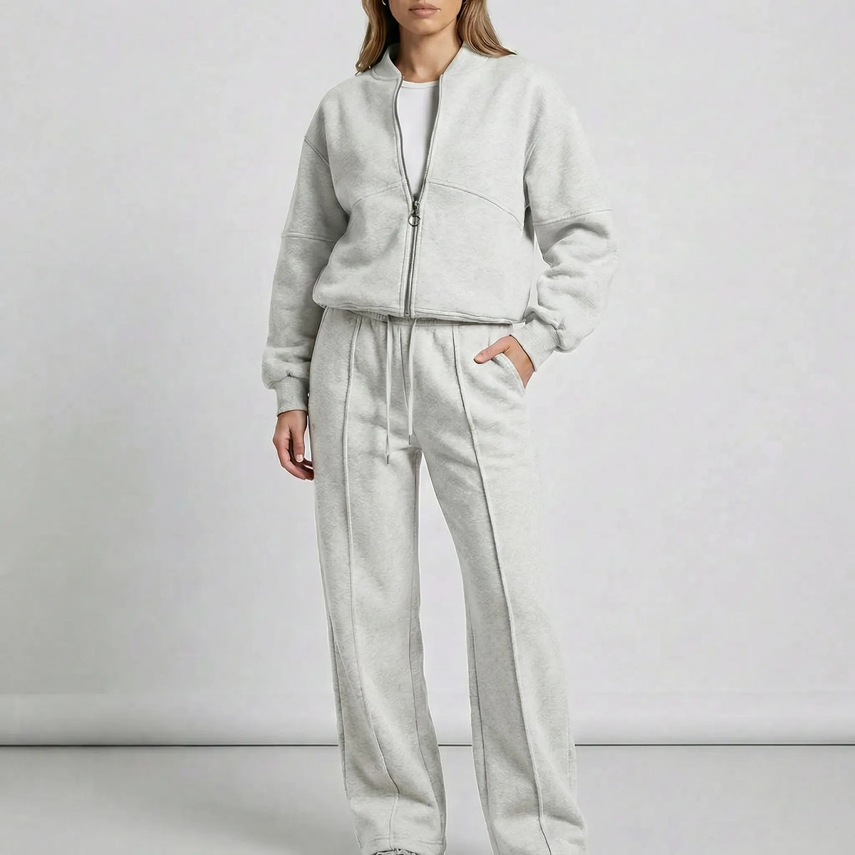 Women's Co-Ord Set with Zip Jacket and Joggers