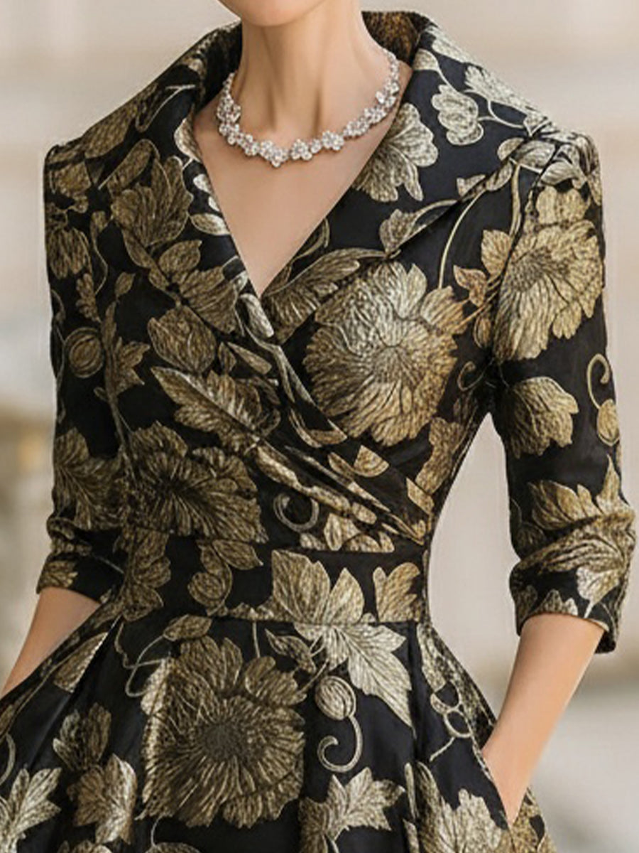Meghan | Vestido midi con flores