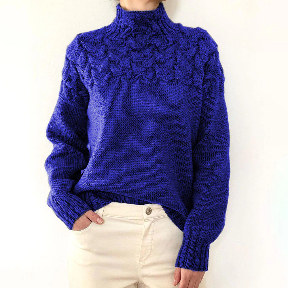 Elena | Warmer Gestrickter Rollkragenpullover