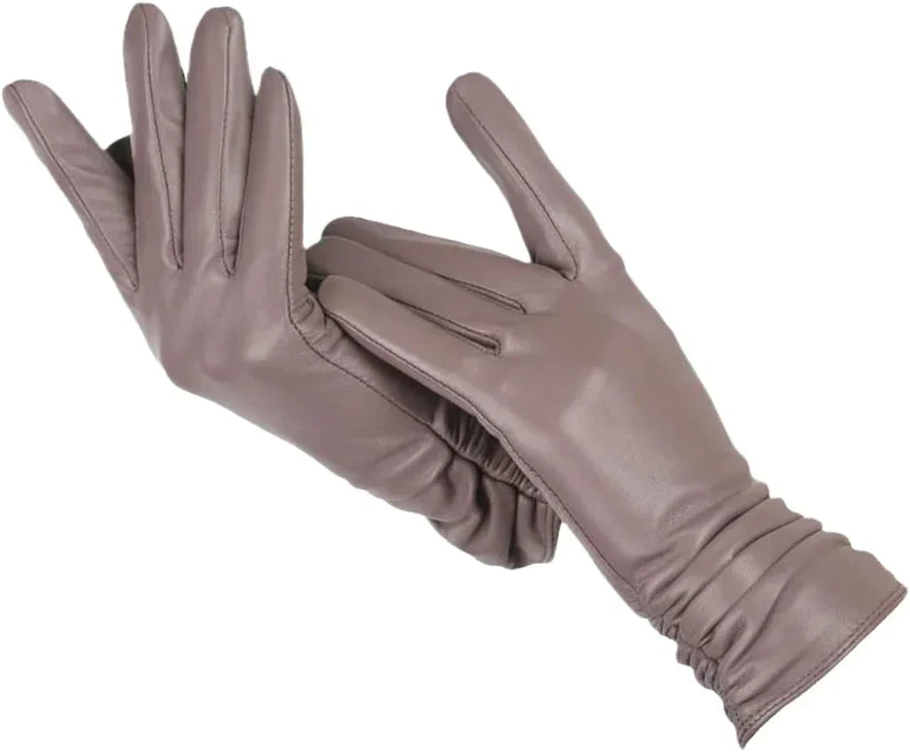 Gants classiques en cuir pour femme