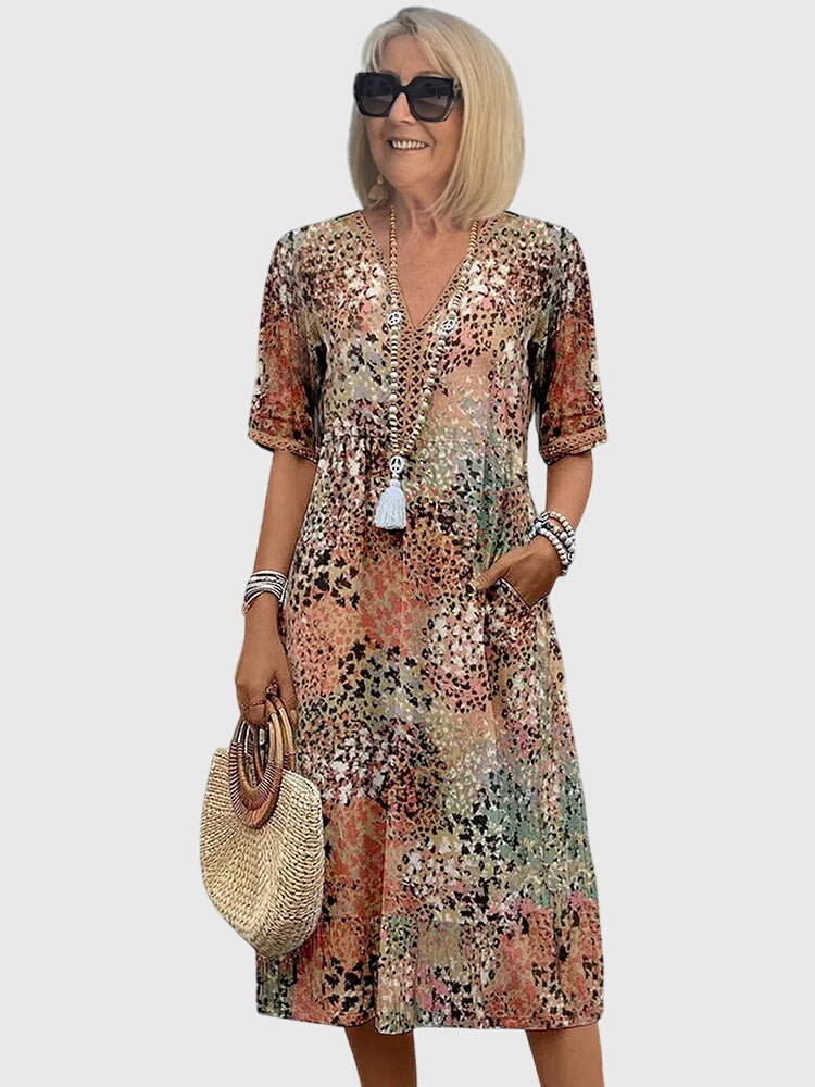Lirio | Vestido Midi Floral Elegante