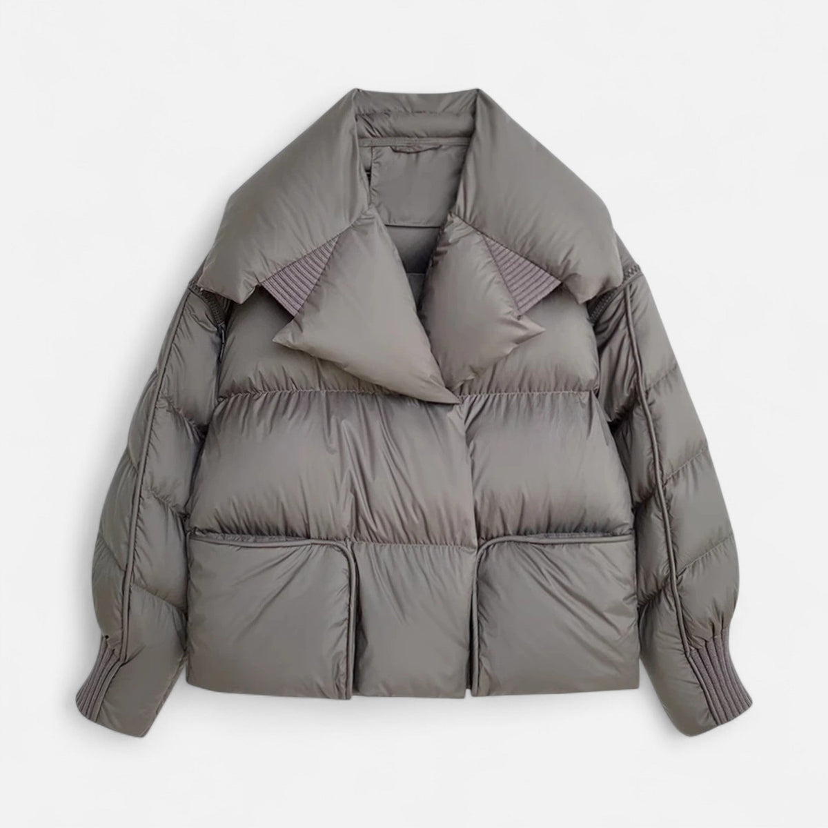 Chaqueta de plumón para mujer con mangas desmontables