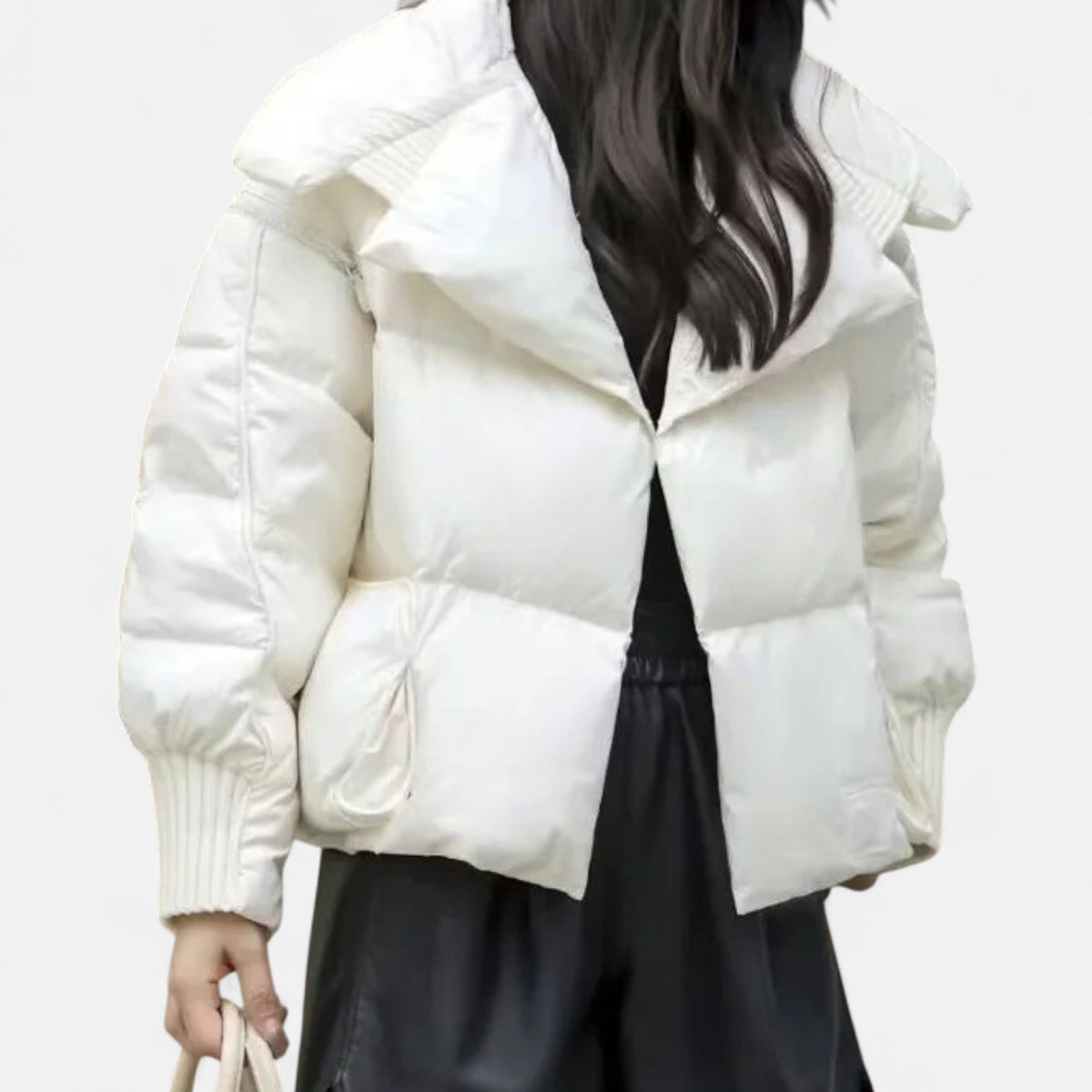 Chaqueta de plumón para mujer con mangas desmontables