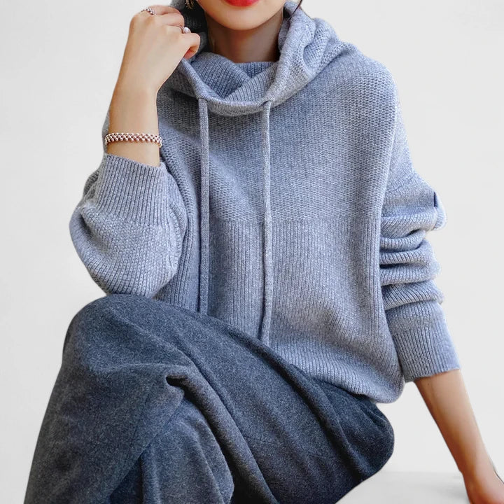Marie | Gemütlicher Strickkapuzenpullover