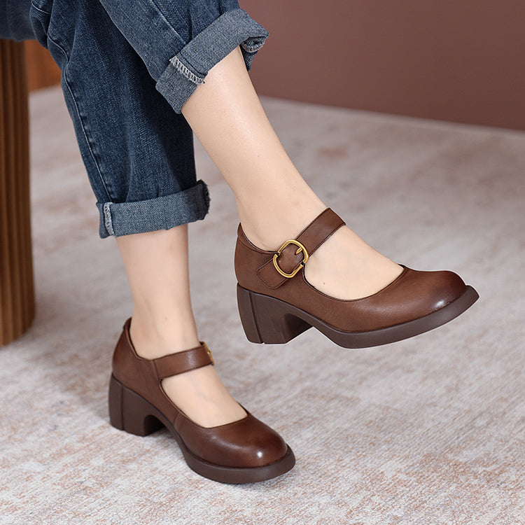 Annie | Zapatos de piel estilo Mary Jane Agnes