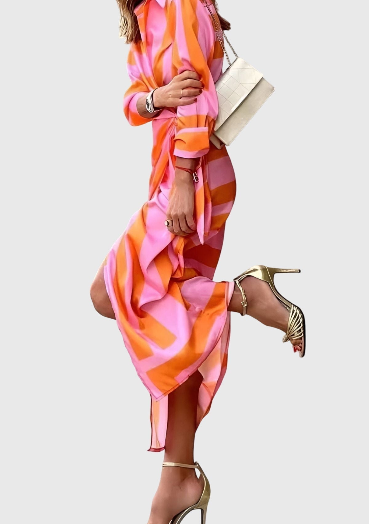 Lily | Elegant Wrap Dress with Print