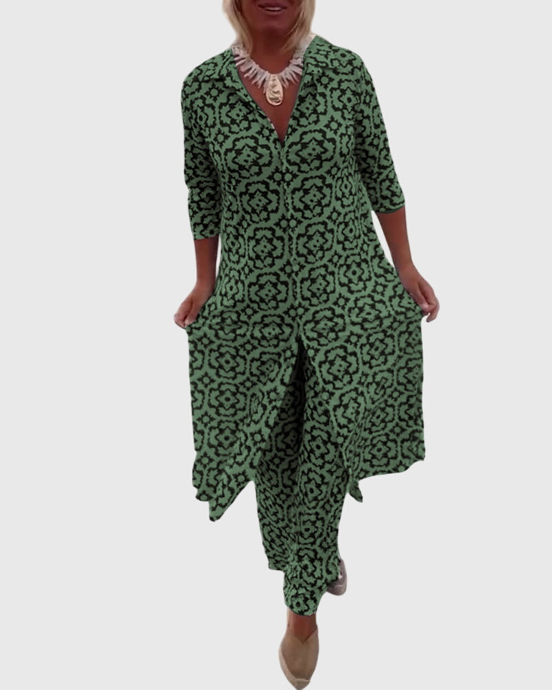 Annie | Conjunto Elegante de Dos Piezas de Época