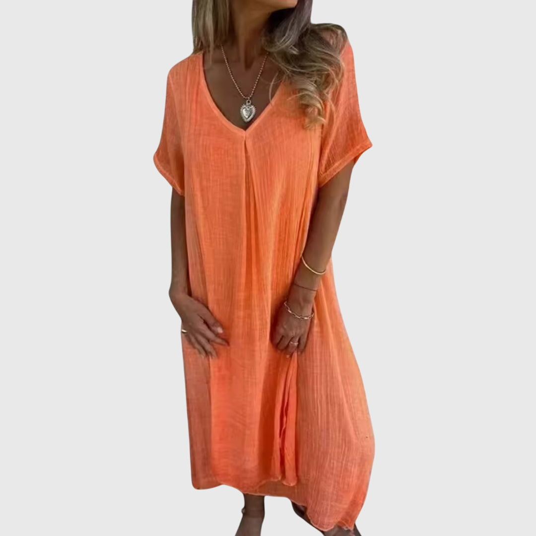 Lily | Elegant Lightweight V-Neck Dress