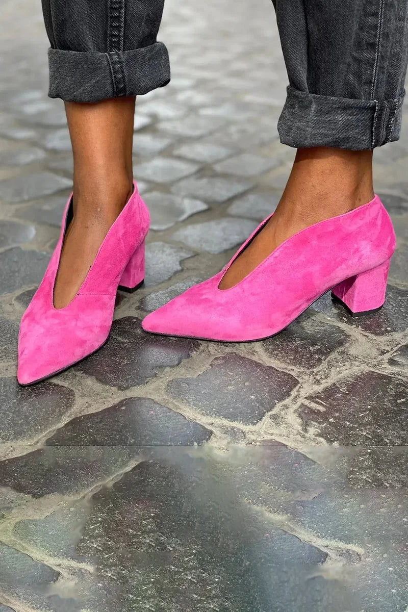 ELEGANTE PUMPS MIT KLUMPERABSATZ