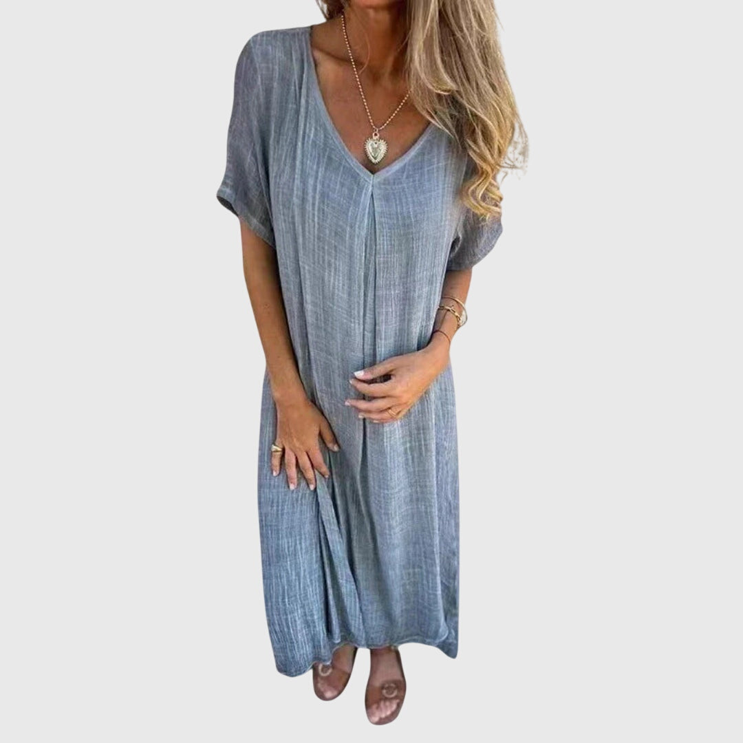 Lily | Elegant Lightweight V-Neck Dress