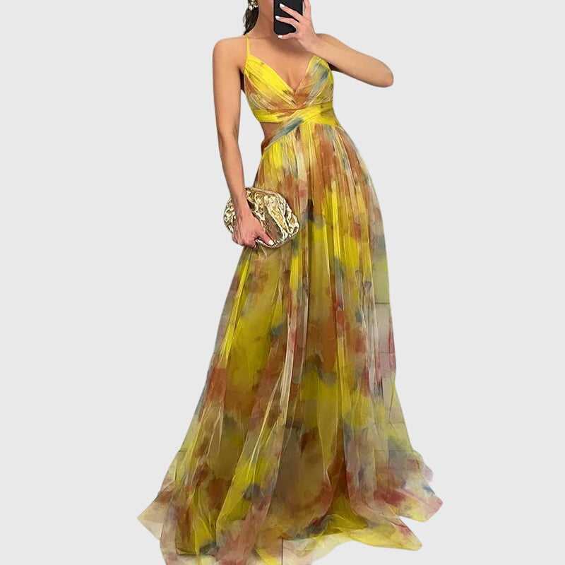 Lilie | Blumiges Maxikleid