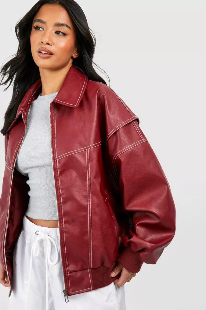 Chaqueta bomber extragrande para mujer