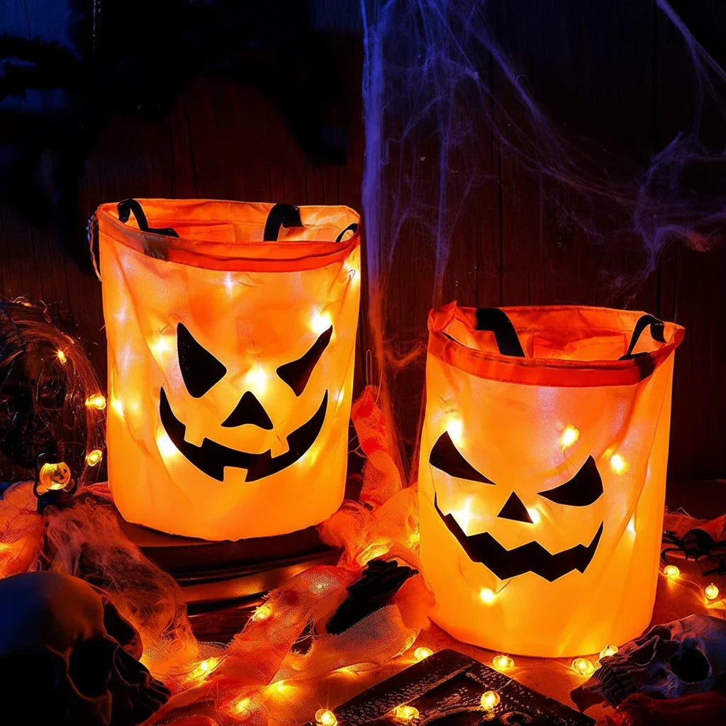 Light-Up Pumpkin Trick-or-Treat Bag Kids' Halloween