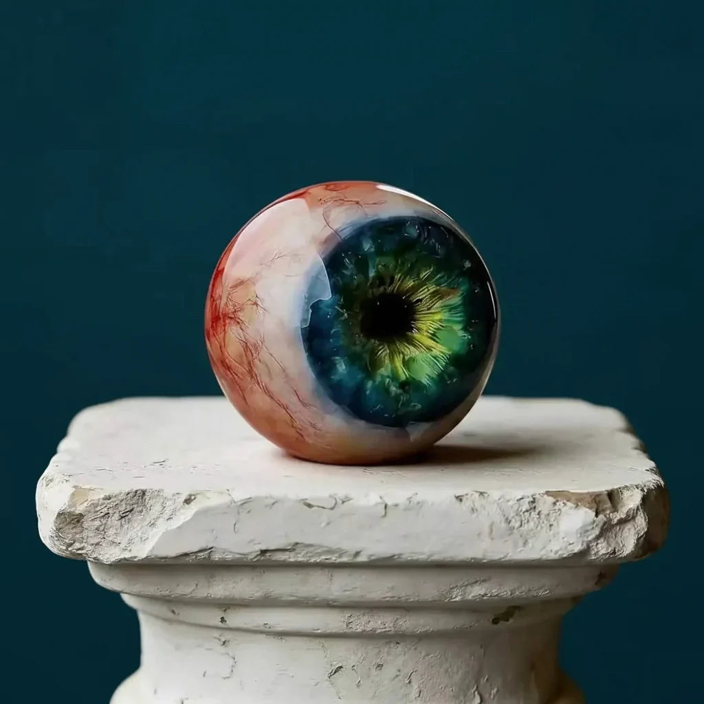 Decorazione d'accento con occhio di mostro realistico per interni a tema Halloween