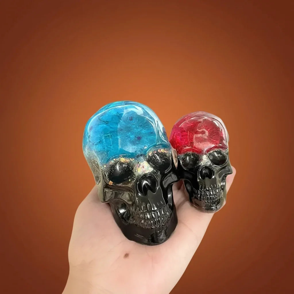 3D Skull Silicone Mold Set Halloween Craft Decoration
