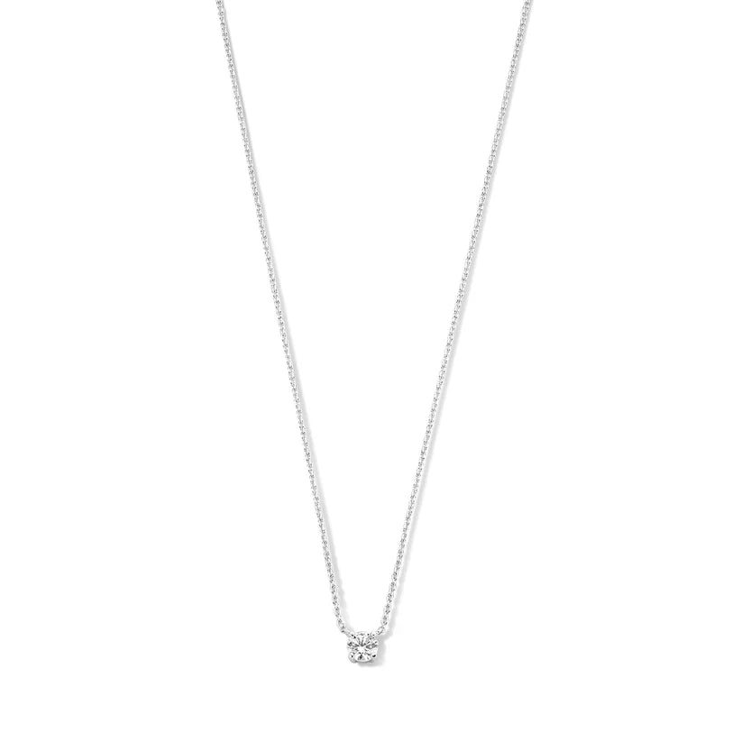 Clara | Halskette mit Moissanit-Stein 14 Karat Gold
