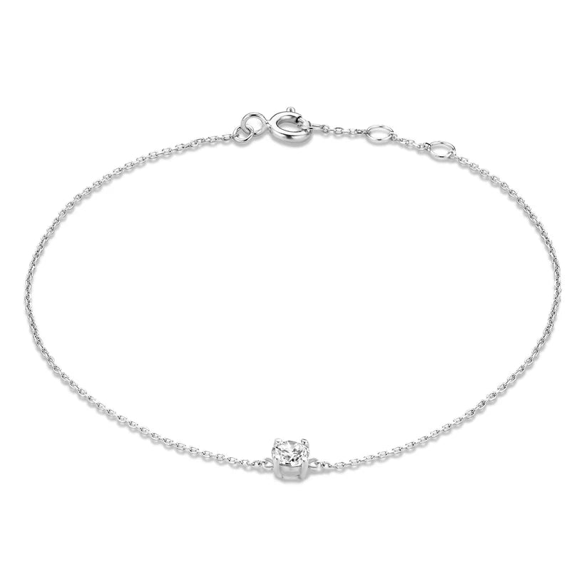 Clara | Armband mit Moissanit-Steinen in 14-karätigem Gold