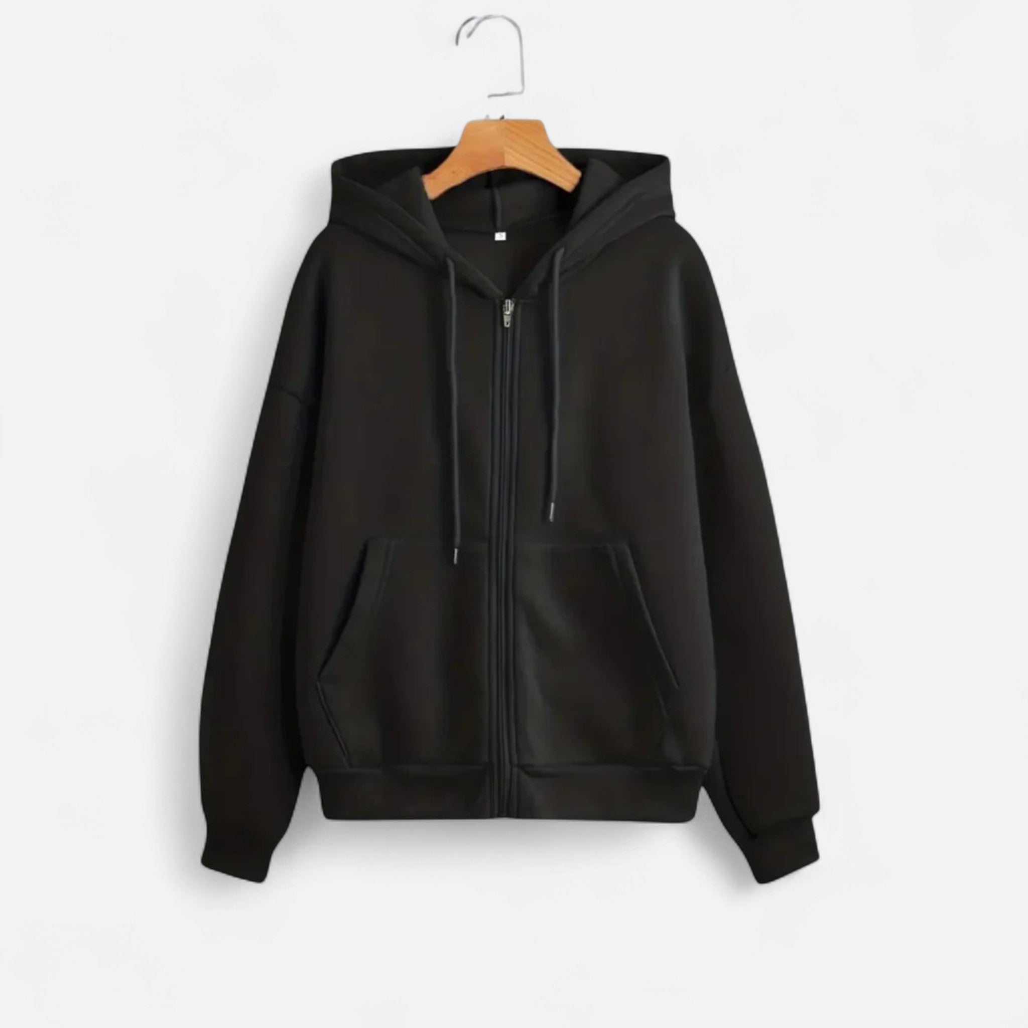 Women's Zip-Up Hoodie Contemporary Cut Drawstring Hood