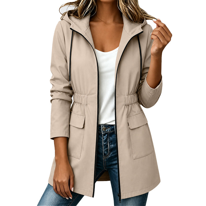 Women's Fitted Waterproof Jacket with Hood