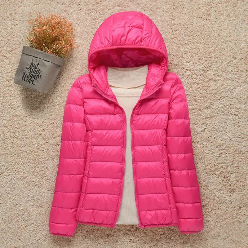 Doudoune matelassée pour femme à capuche