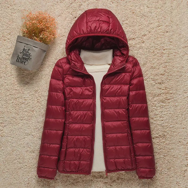 Doudoune matelassée pour femme à capuche