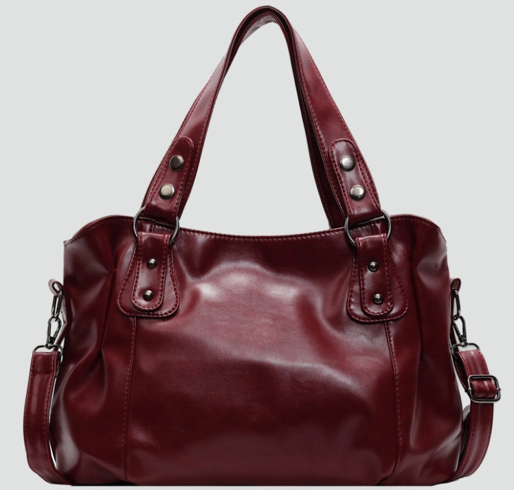 Borsa a spalla vintage retrò da donna in pelle vegana
