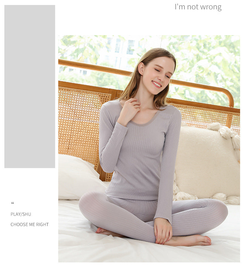 Ensemble de sous-vêtements thermiques pour femme avec coupe sculptante
