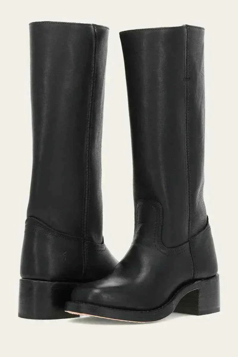 Women's Western Ankle Boots Block Heel Decorative Stitching