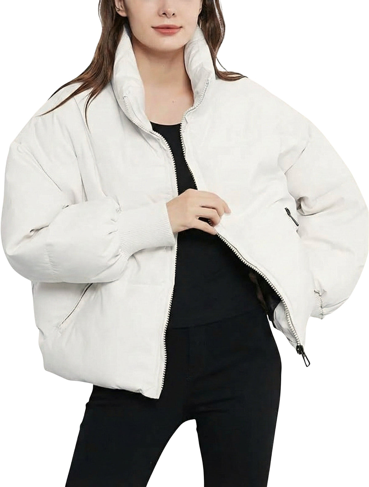 Women's Short Quilted Down Jacket with Fitted Cut