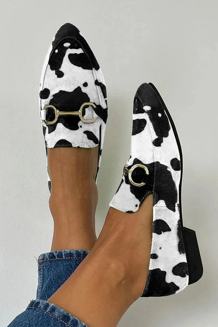 Hazel | Mocassino stampato con fibbia