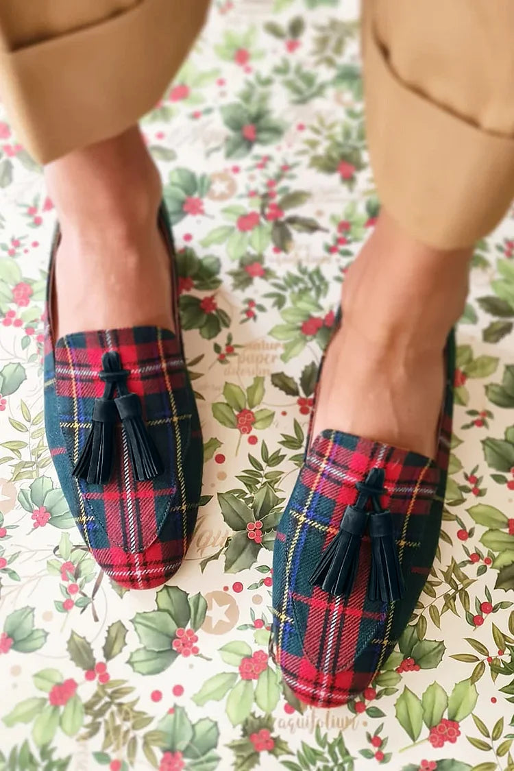 MOCASÍN ESTILO ESCOCÉS CON FLECOS