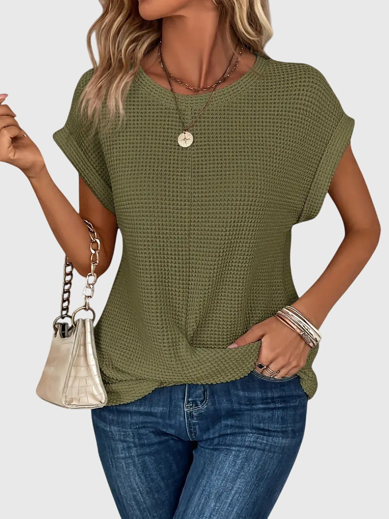 Lily | Elegante Bluse mit Rundhalsausschnitt