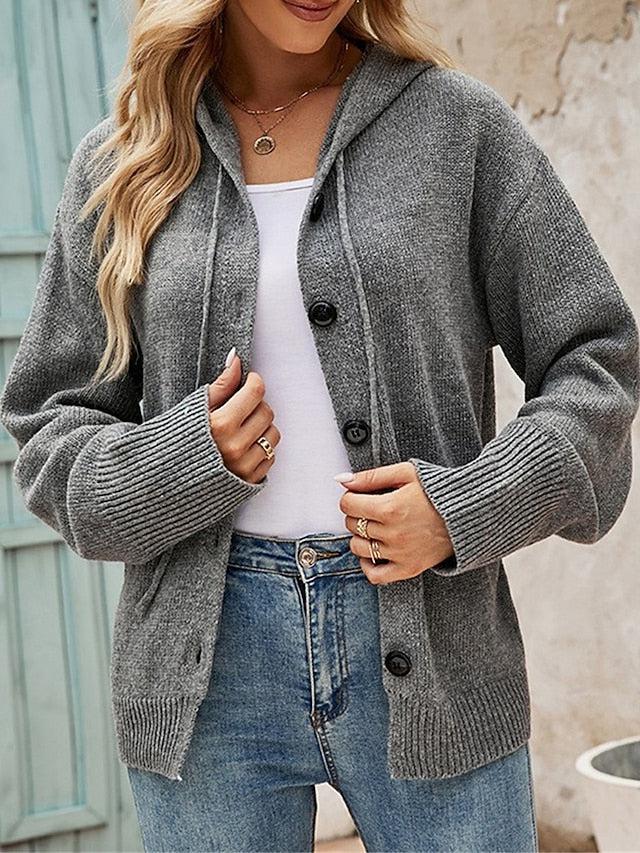 Women's Plain Hoodie Sweater